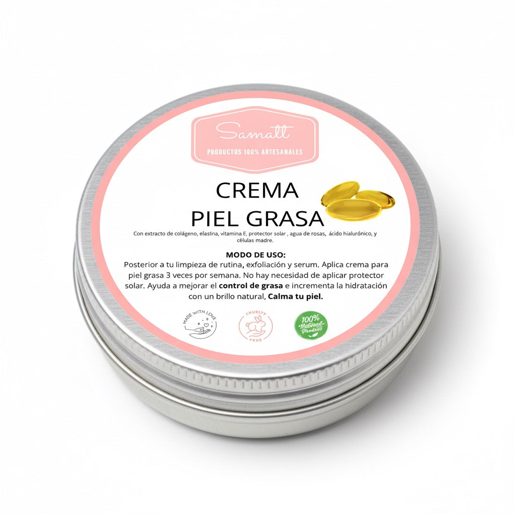 Crema piel grasa