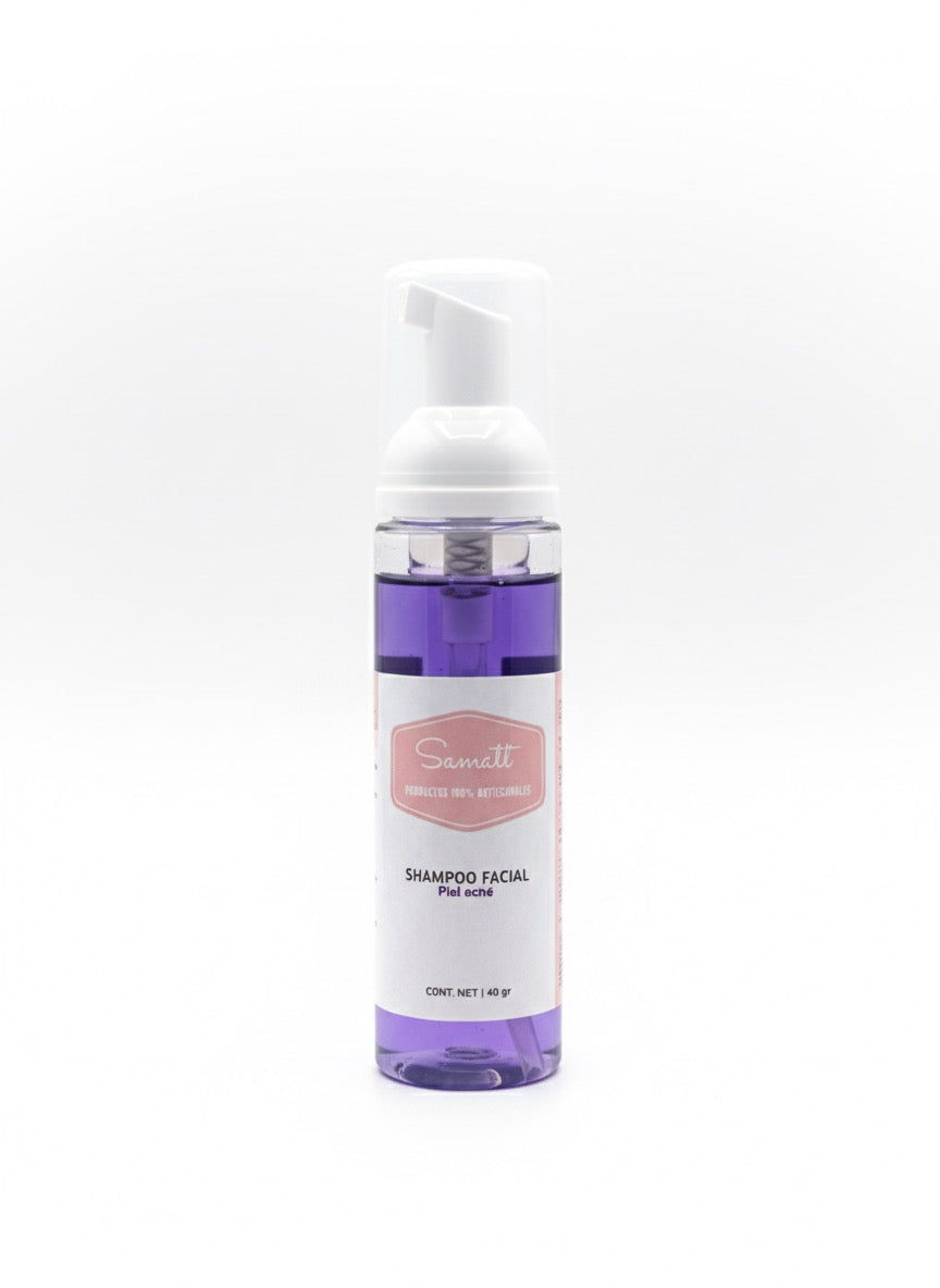 Espuma facial piel acné